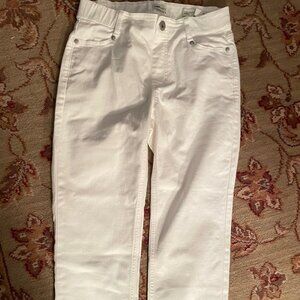 New! J Jill White Denim High Rise Cropped Jeans Size 2 Petite